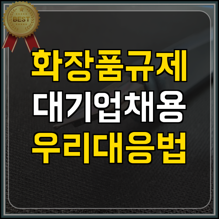 정부지원사업 화장품 수출규제 대응 전략