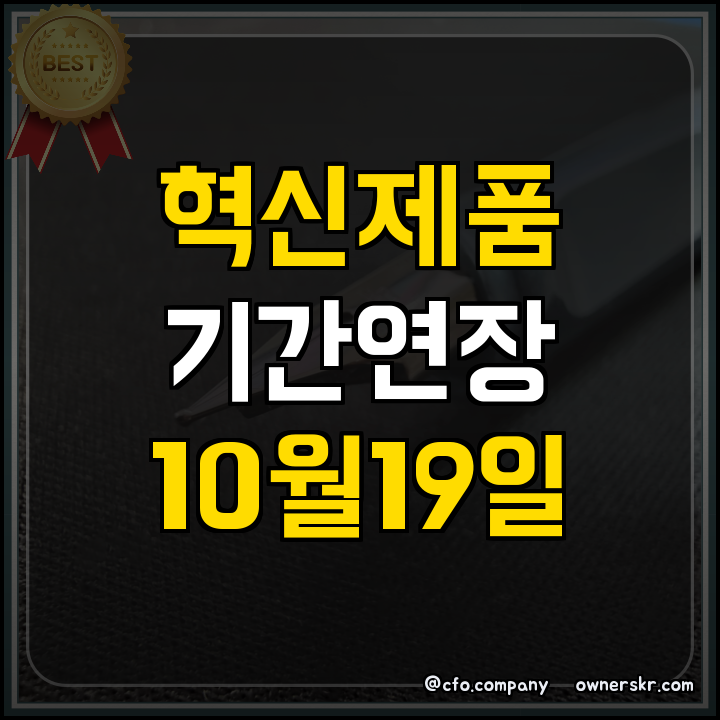 ## 정부지원사업 혁신제품 지정 기간연장 요건