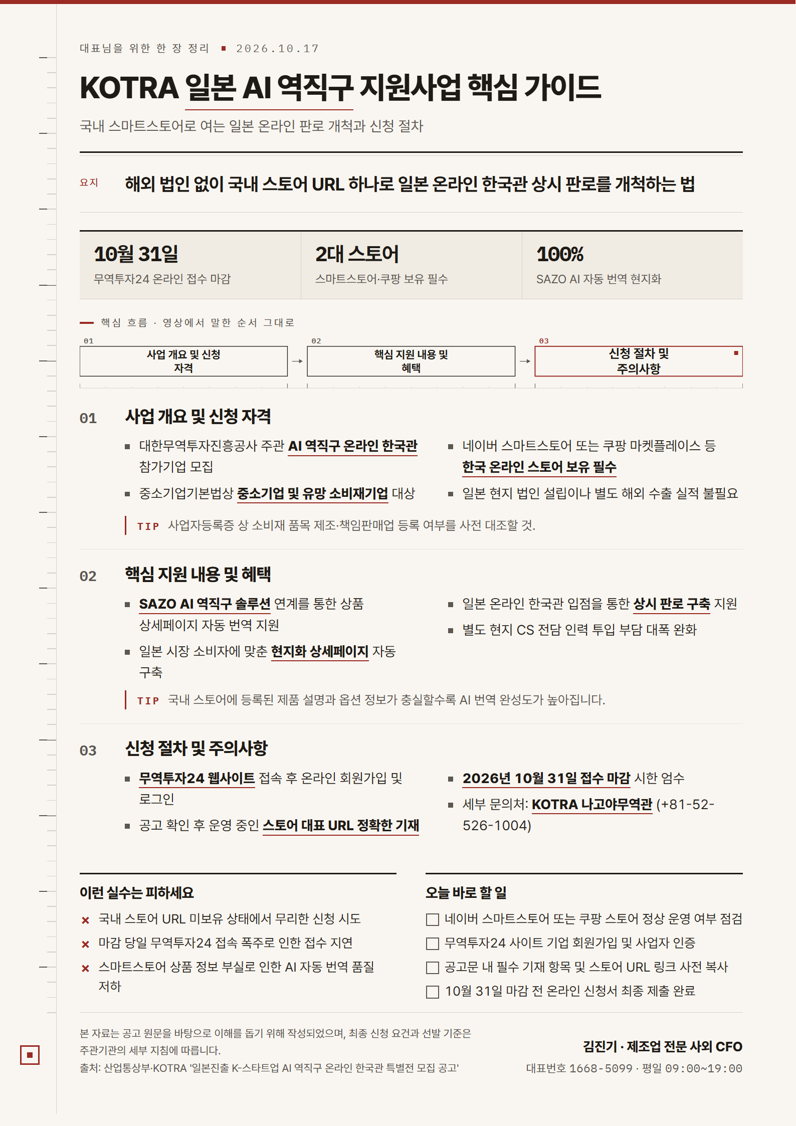 KOTRA 일본 AI 역직구 지원사업 핵심 가이드